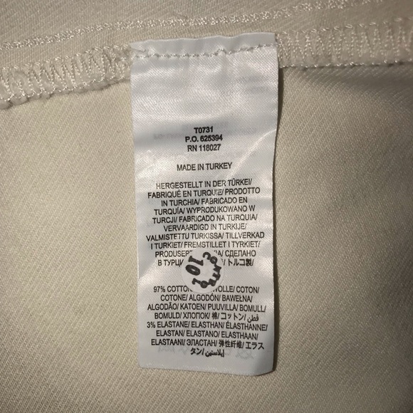 * SOLD * Boden Effie Off-White Ecru Denim Midi A-Line Skirt - Size US 20 - Picture 12 of 14